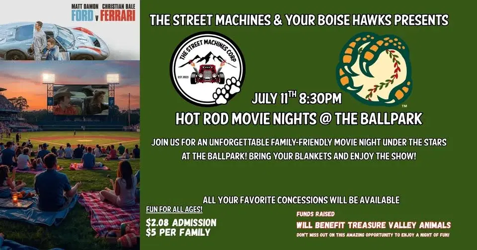 Hot Rod Movie Nights @ The BallPark!