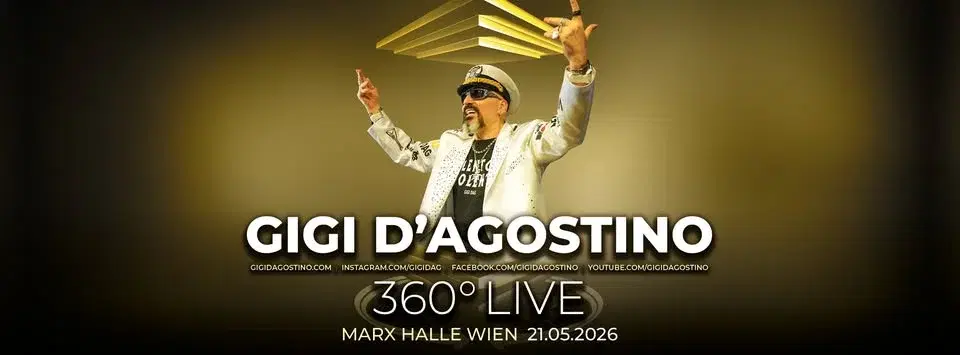 GIGI D'AGOSTINO - 360-Grad-Show • Marx Halle Wien