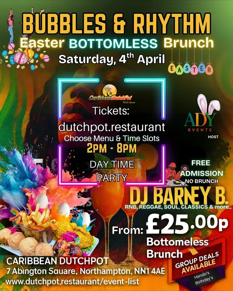 Bubbles & Rhythm â Easter Bottomless Brunch đ„đŁ