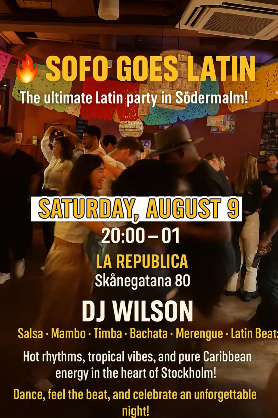 SOFO Goes Latin! Free entry