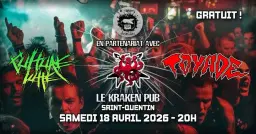 Concert PUNK ROCK: CULTURE LUTTE + TOYADE #1994TOUR #KRAKENPUB