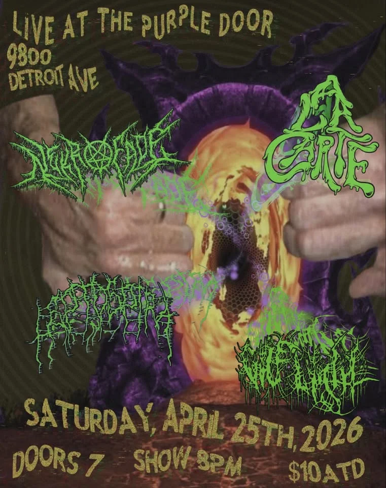 A La Carte, Nekrofade, Leptospira, and Vile Light at the Purple Door