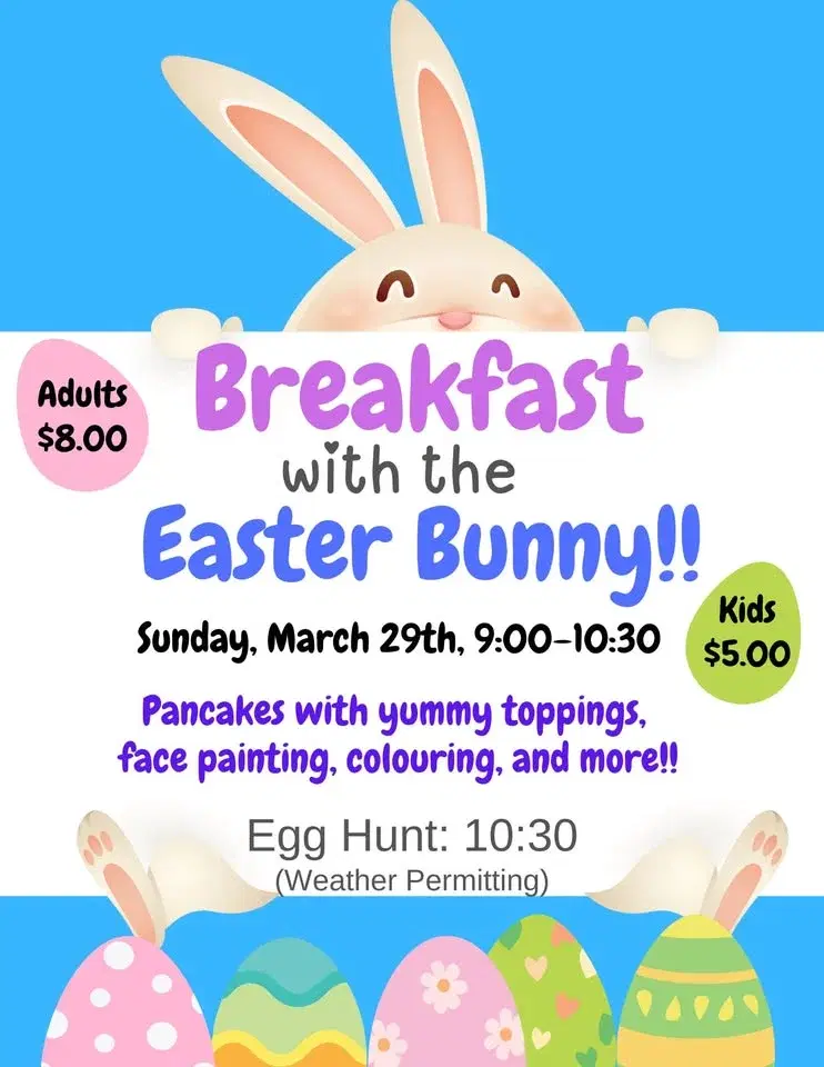 Breakfast with The Easter Bunny & Egg Hunt