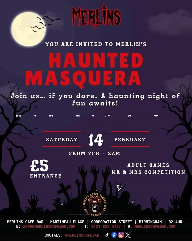 Merlin's HAUNTED MASQUERADE BALL