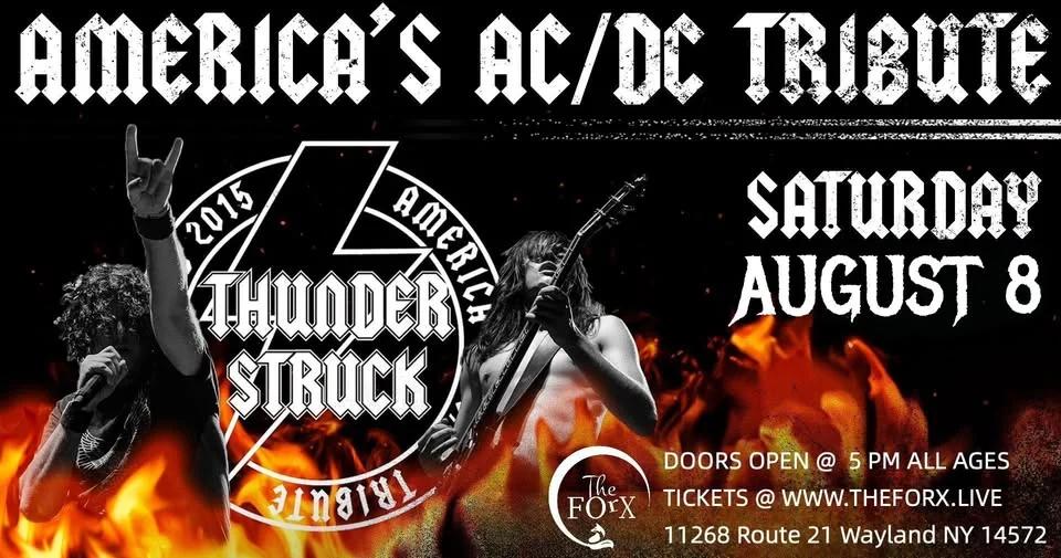 THUNDERSTRUCK: America's AC/DC Tribute | SAT AUG 8 | GATES 5PM