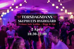 🌟 Buggkväll | Fridans i Skephults Bygdegård 🌟