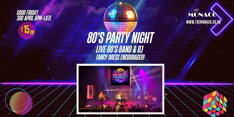 80's Party Night with The Rubix Effect