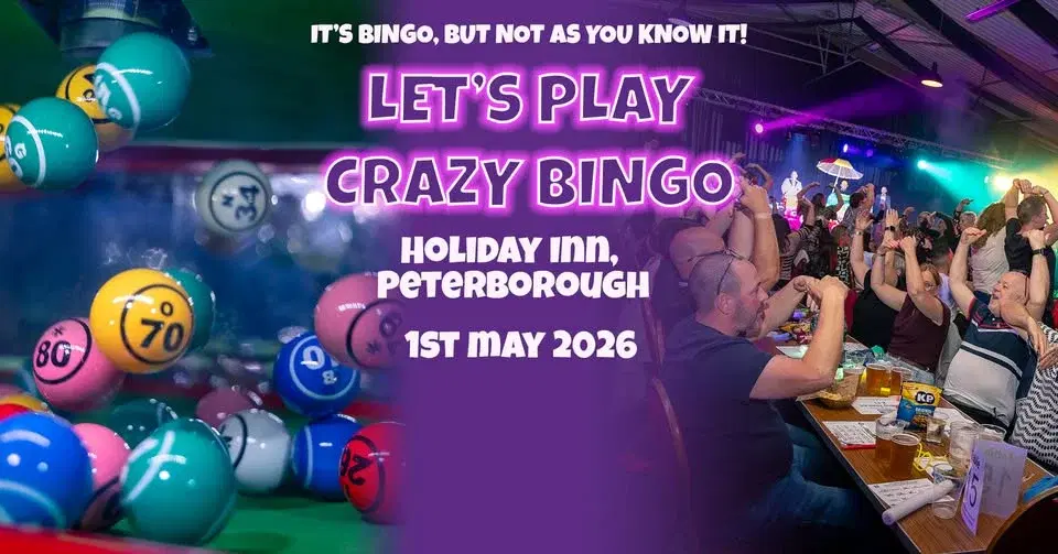 Crazy Bingo @ Holiday Inn Peterborough - West - 1st May 2026