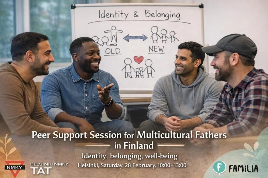 Free workshop and peer support group for multicultural fathers