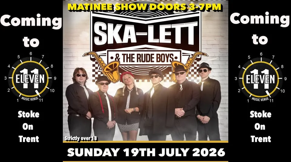 Lady Ska-lett & the rude boys Sunday matinee show live at Eleven Stoke