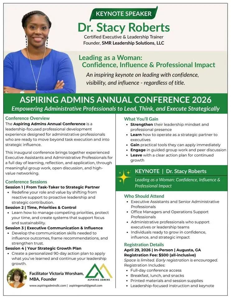 Aspiring Admins Annual Conference: Empowering Administrative Professionals to Lead, Think, & Execute