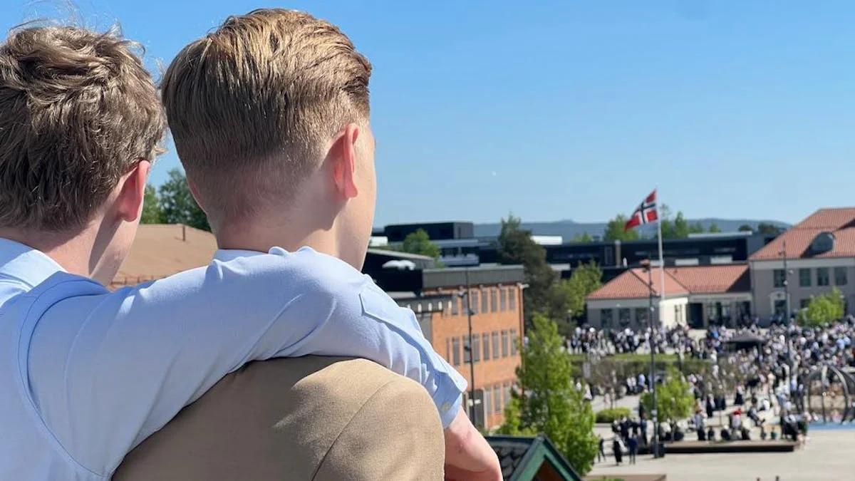 17.mai på takterrassen hos 5.etage