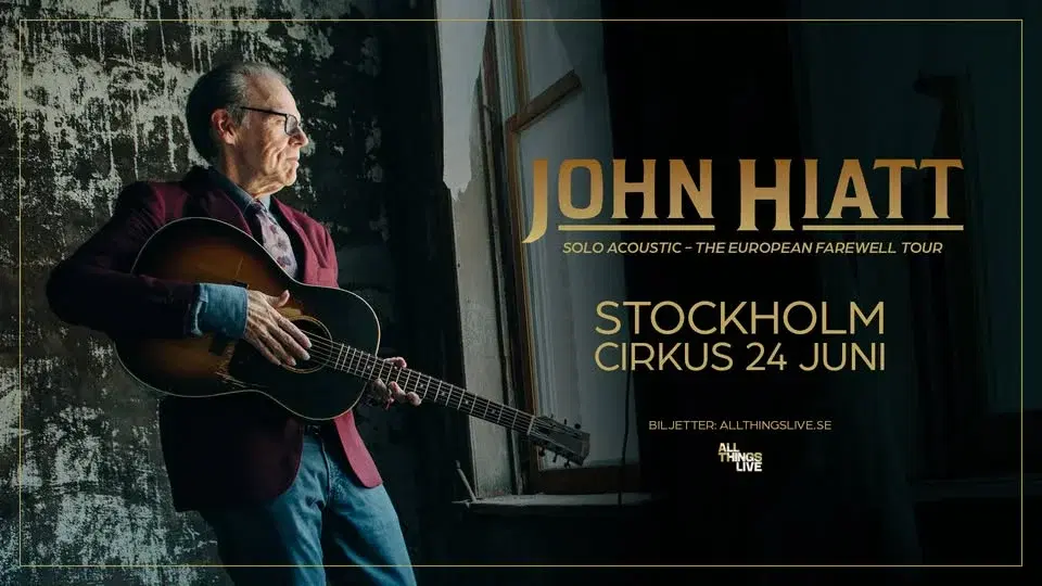 JOHN HIATT ”SOLO ACOUSTIC – THE EUROPEAN FAREWELL TOUR”