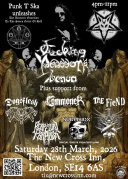 ABADDON UK(ex VENOM)/ThE FieND/DOGSFLESH/Commoner/Perpetual Paradox+SpecialGuest(Scotland)SUBVISION.