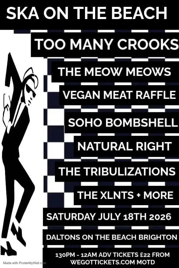 Ska On The Beach Festival- Too Many Crooks, The Meow Meows and 7 more