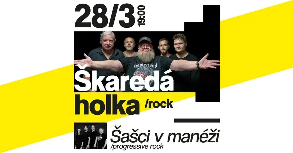 Škaredá holka + Šašci v manéži | Hoodbar Bučovice | sobota 28. března | 19.00