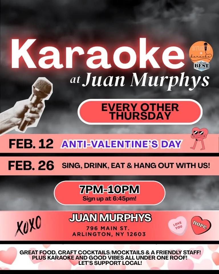Thursday Night Karaoke at Juan Murphys!! 🎤🎵✨