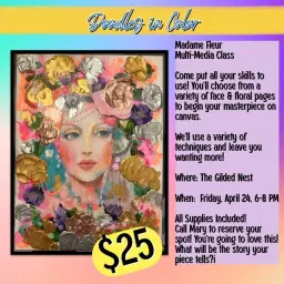Madame Fleur Paint & Texture Class
