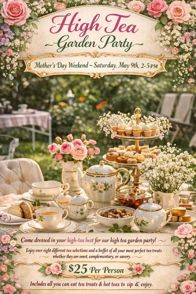 Mother’s Day weekend high tea party