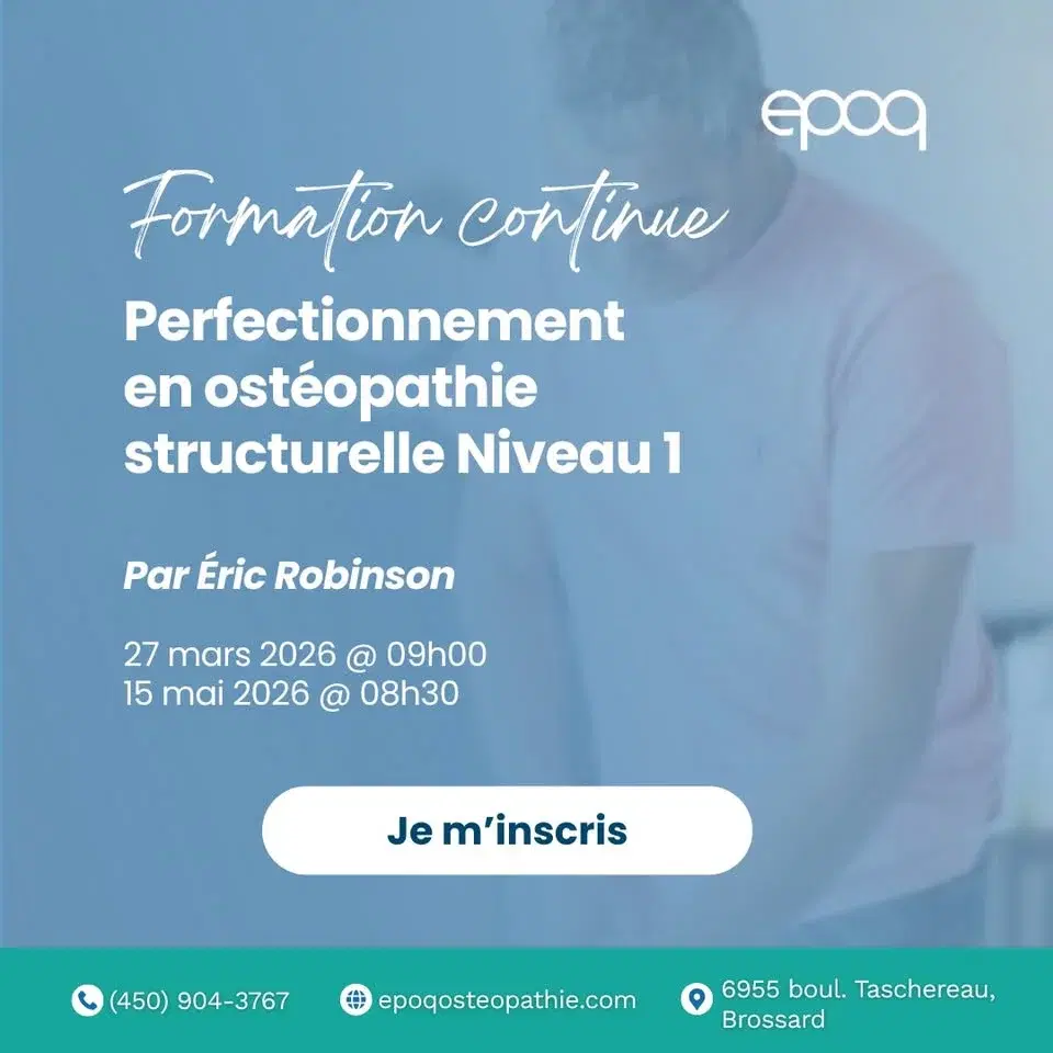 Perfectionnement en ostéopathie structurelle – Niveau 1