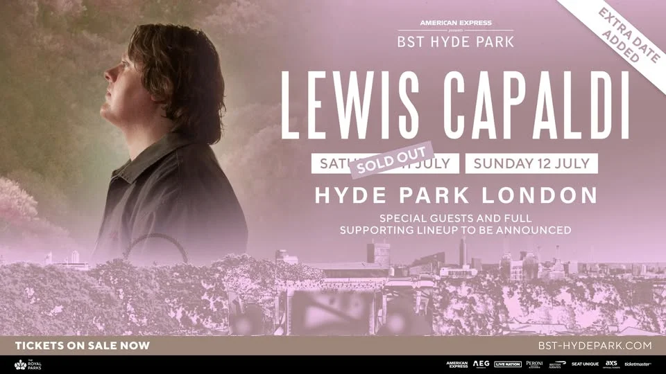 Lewis Capaldi headlines American Express presents BST Hyde Park 2026