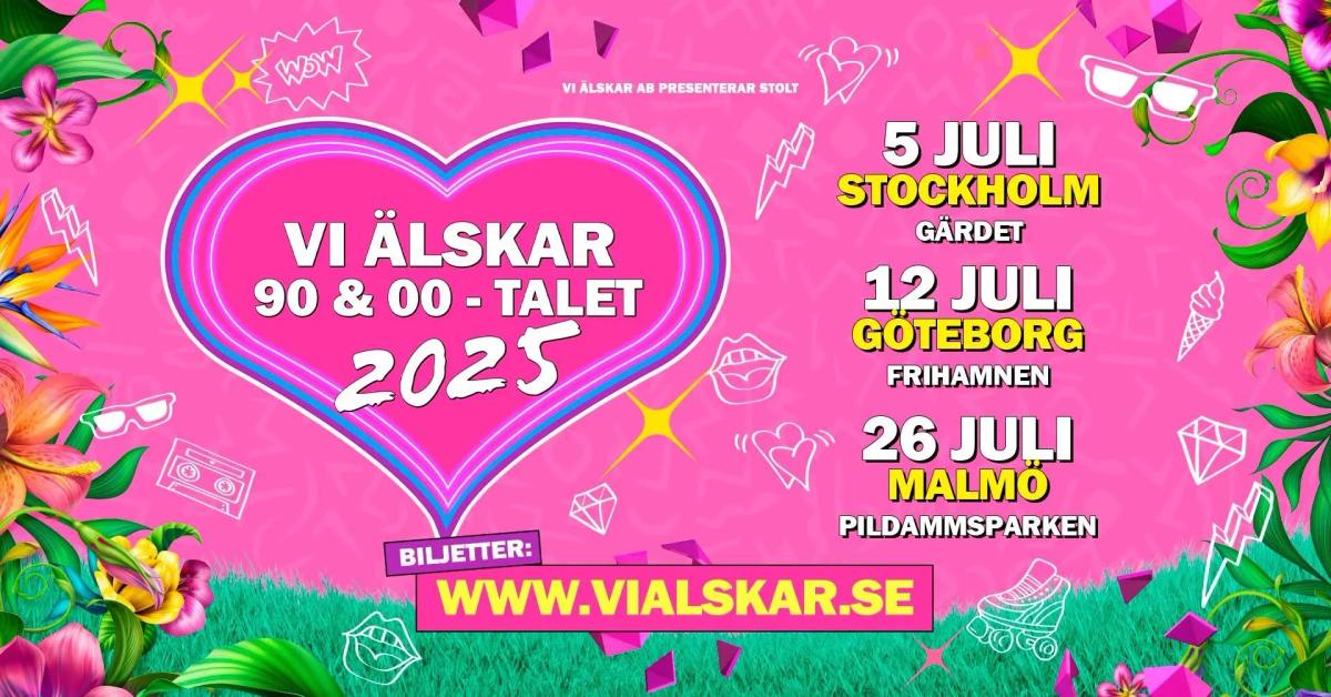 đ Vi Ă€lskar 90 & 00-talet 2025 â Stockholm đ
