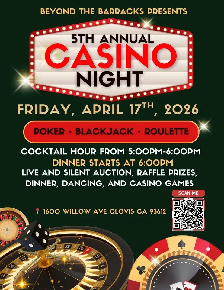 Beyond The Barracks 5th Annual Casino Night