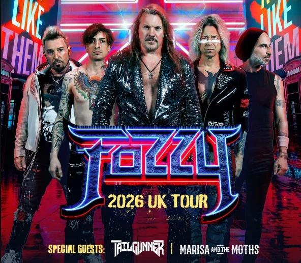 FOZZY UK Tour 2026 - Special Guests Tailgunner and Marisa and the Moths.