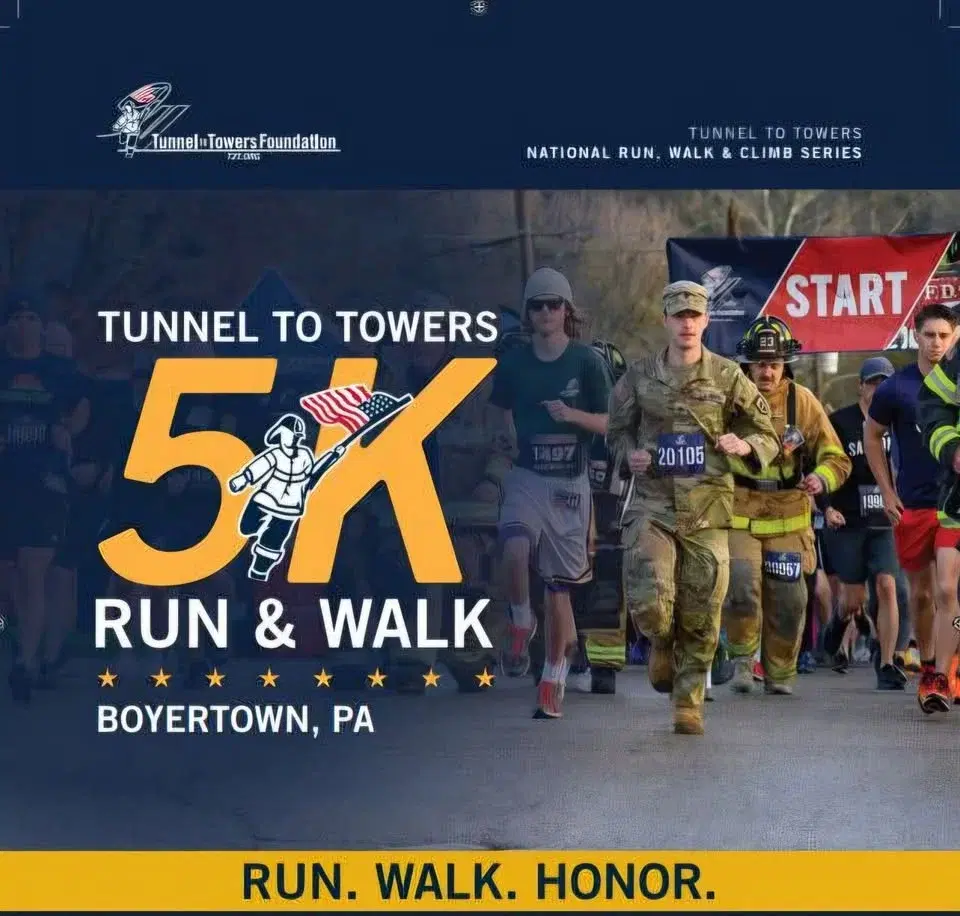 3rd Annual Boyertown T2T 5k Run/Walk