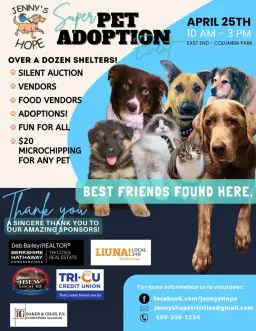 Jenny’s Hope 15th Annual SUPER Pet Adoption