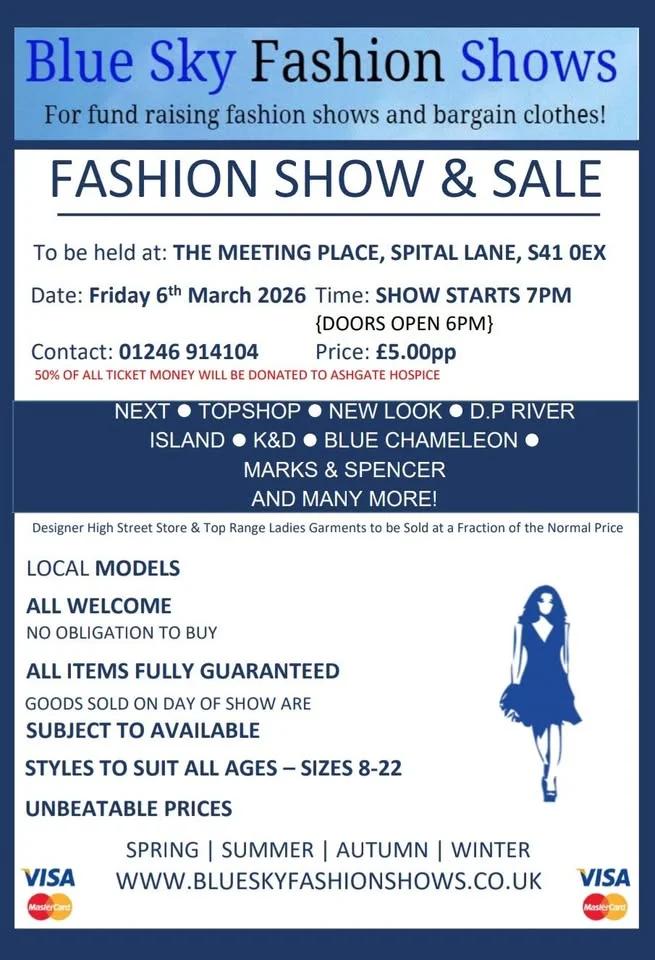 Fashion show - Donating to Ashgate Hospice