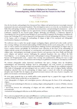 Anthropology of Religion in Transition: Transreligiosity, Global Shifts and the Future in the Field