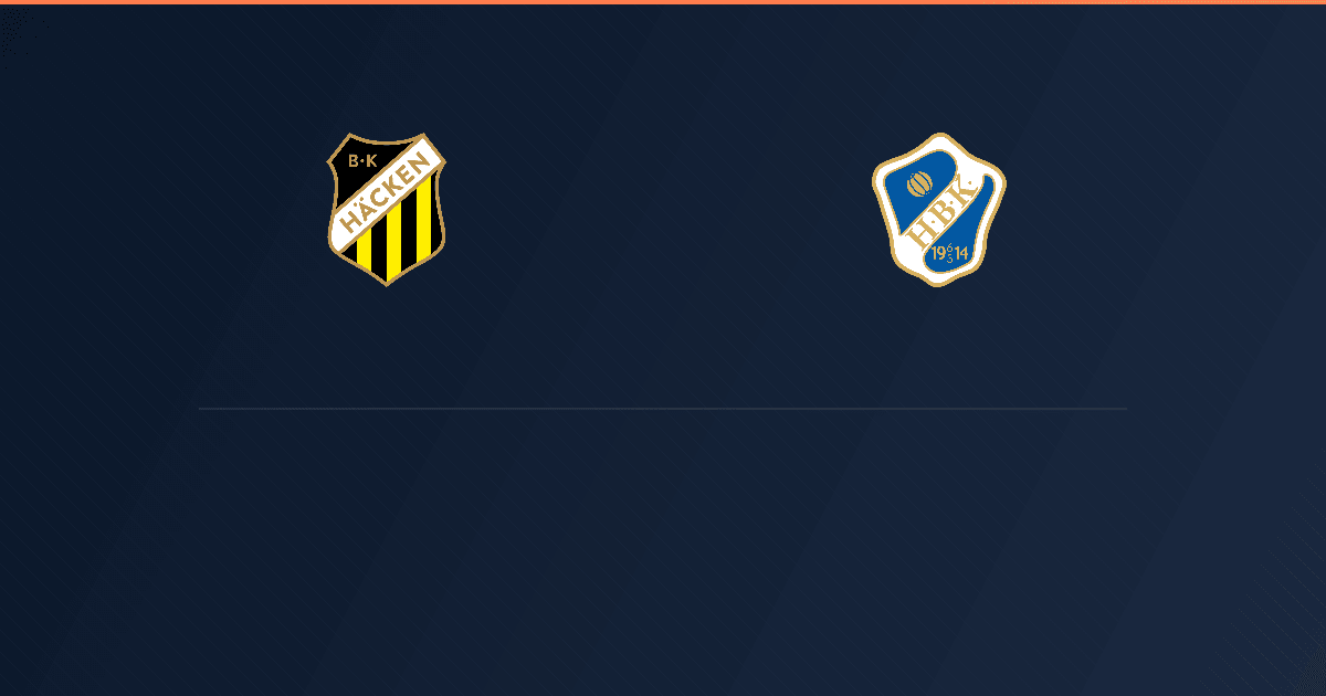 Häcken vs Halmstad