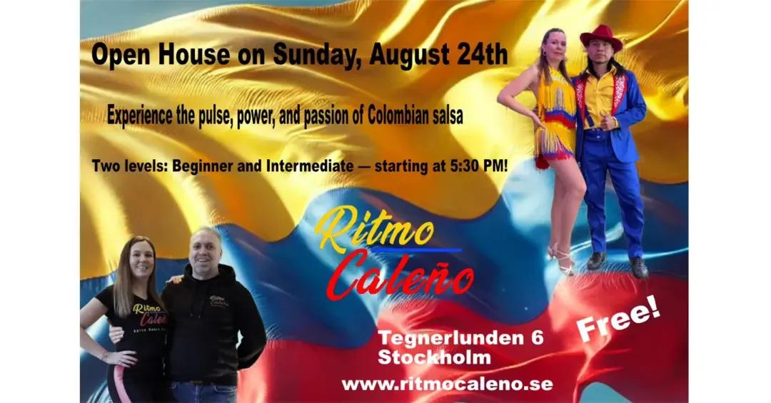 Colombian Salsa. Open House on Sunday, August 24th đđ¶