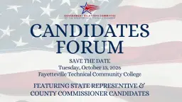Candidates Forum by Government Relations Committee