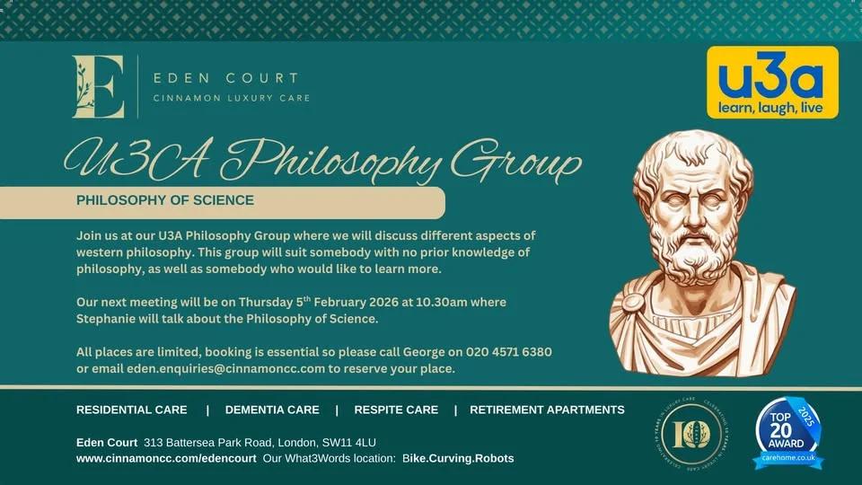 U3A Philosophy Group - Philosophy of Science