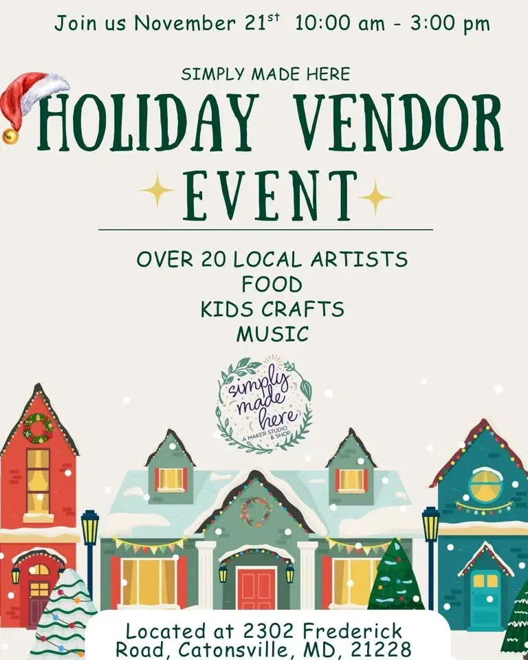 Holiday vendor event 11/21