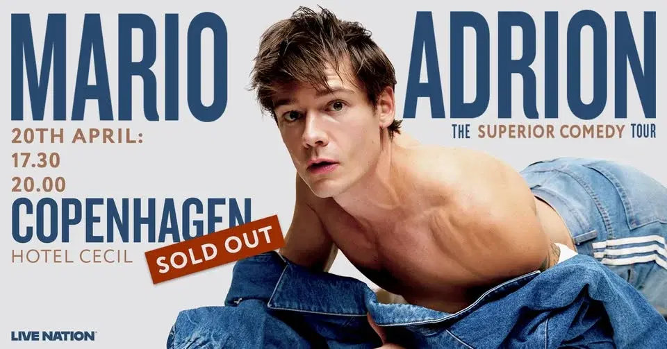 Mario Adrion - The Superior Comedy Tour // Hotel Cecil // 20. april 2026 - UDSOLGT