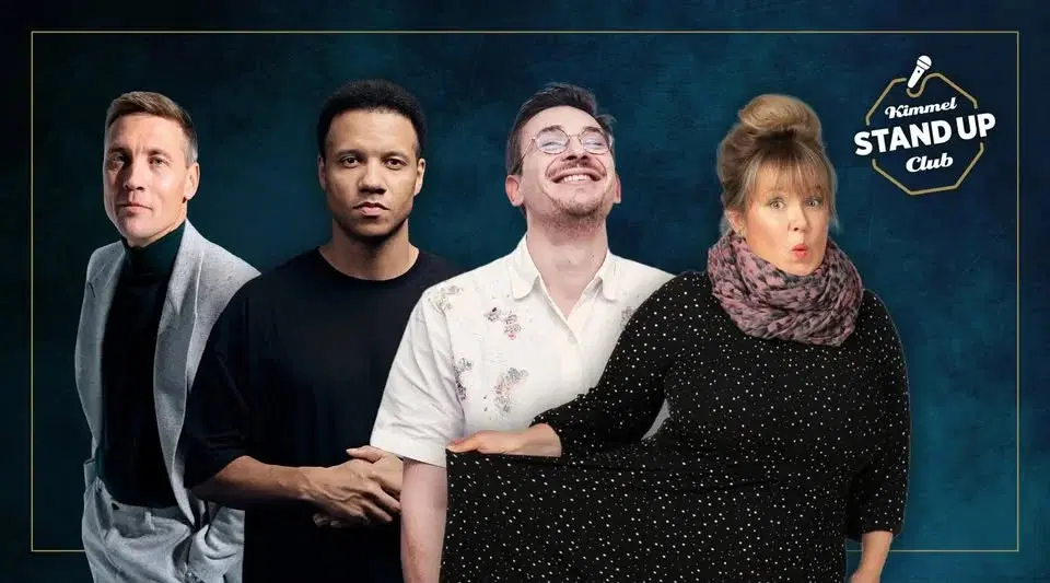 La 18.4 Kimmel Stand Up Club: Mikko Vaismaa, Joel Makengo, Leena Kuitunen, Amir Amokrane
