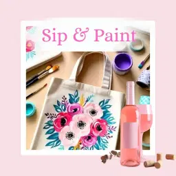 Tote Bag Sip and Paint