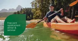 Free joint health dinner and seminar