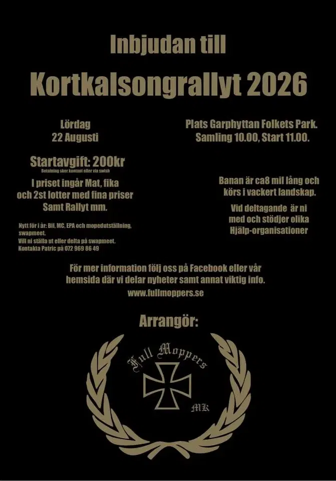 KORTKALSONGRALLYT 2026