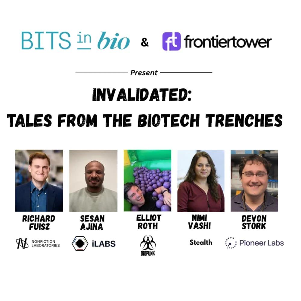 Bits in Bio and Frontier Tower Present: "Invalidated: Tales from the Biotech Trenches"