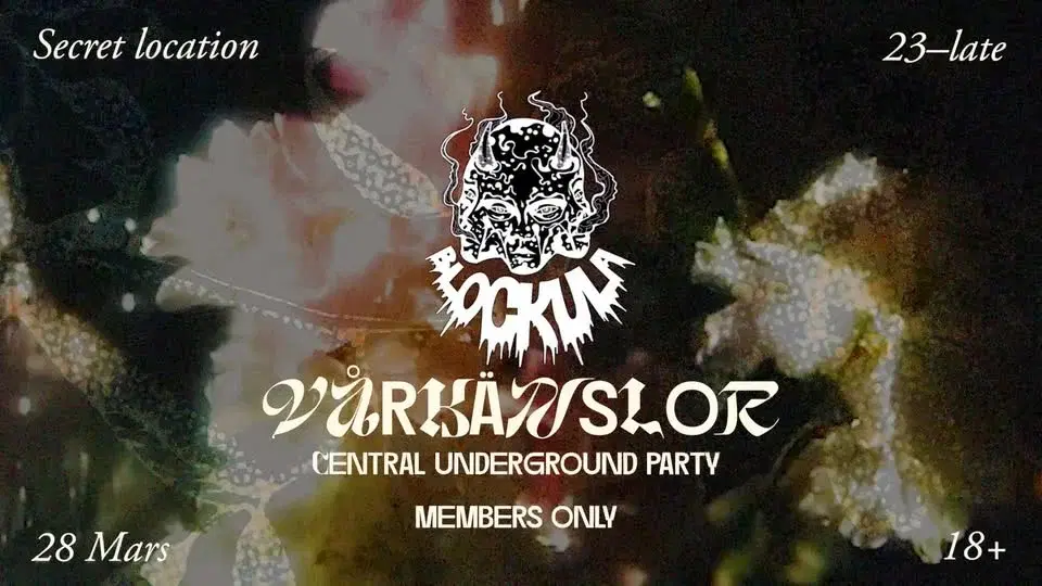 Blockula – VÅRKÄNSLOR (INDOORS UG PARTY @ CENTRAL LOCATION)