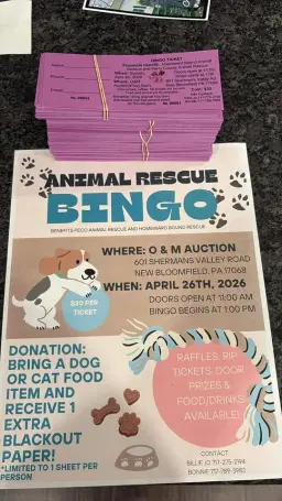 2nd Annual Animal Rescue Bingo