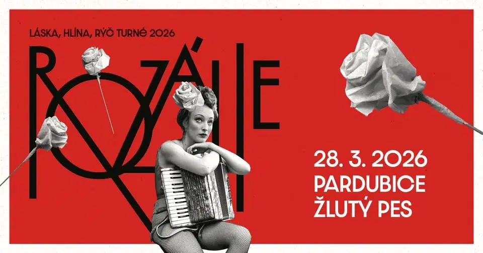 ROZÁLIE - LÁSKA, HLÍNA, RÝČ TURNÉ 2026 - PARDUBICE | ŽLUTÝ PES