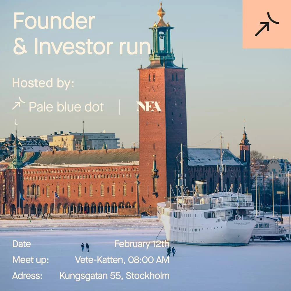Founder & Investor Run during Techarena - by Pale blue dot and NEA