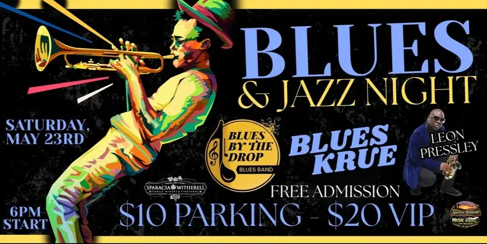 “LIVE & LOCAL” - BLUES & JAZZ NIGHT @ SPARACIA WITHERELL WINERY