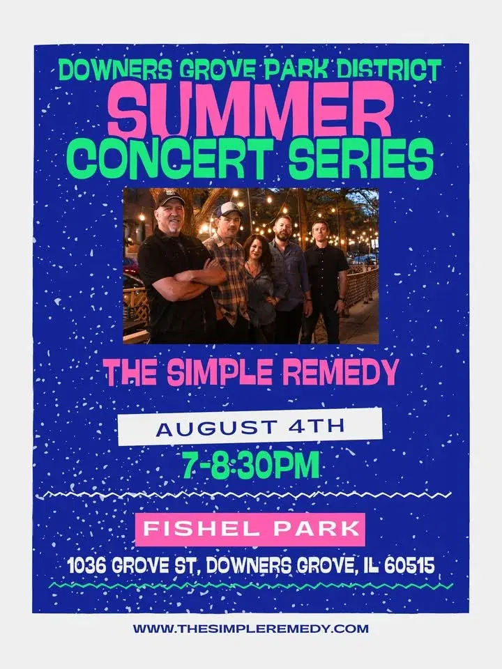 The Simple Remedy at Downers Grove Park District Summer Concert Series