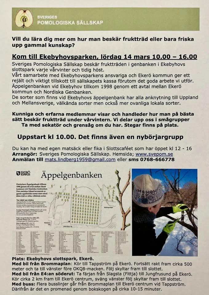 VÄrvinterbeskÀrning pÄ Ekerö